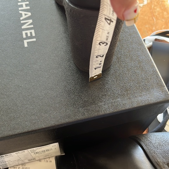 Authentic Chanel almost new booties jell 4” heels & soul thats super comfortable - Picture 9 of 9